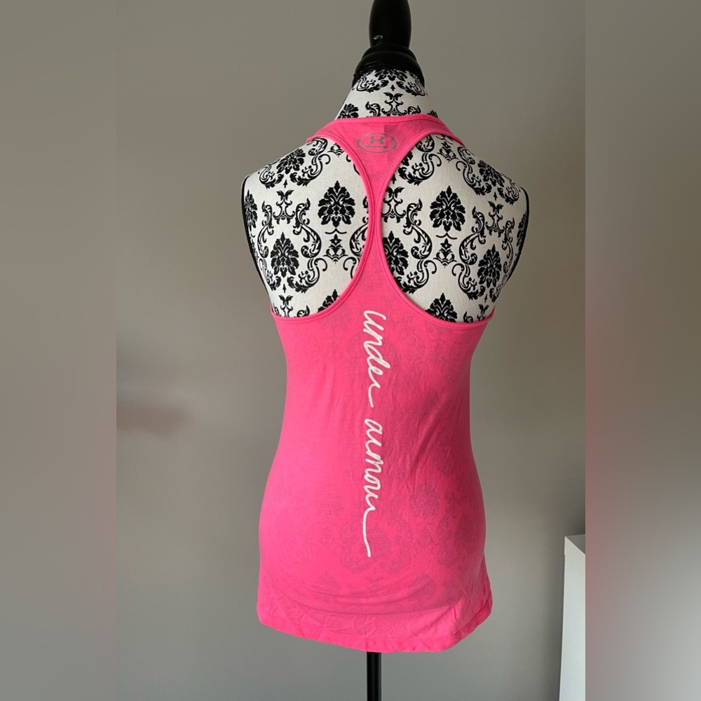 Under Armor pink breast cancer tank top SM - Picture 2 of 5